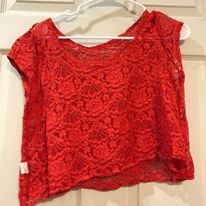 Red orange blouse